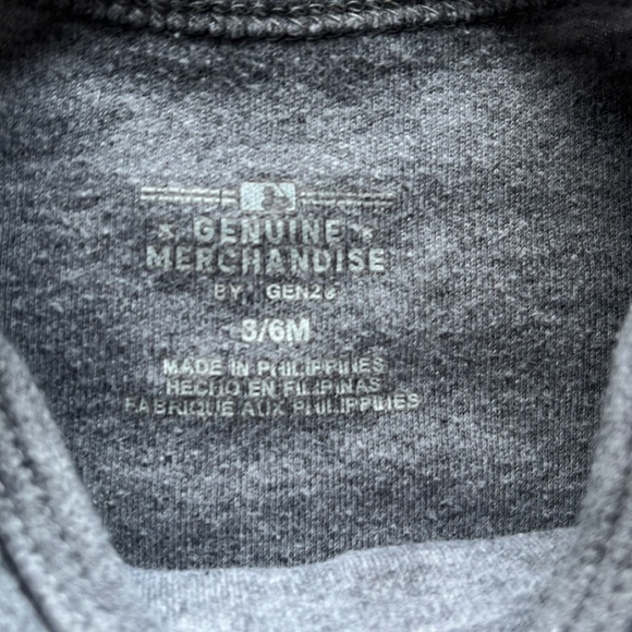 3-6M Houston Astros baseball diaper shirt - Picture 3 of 3